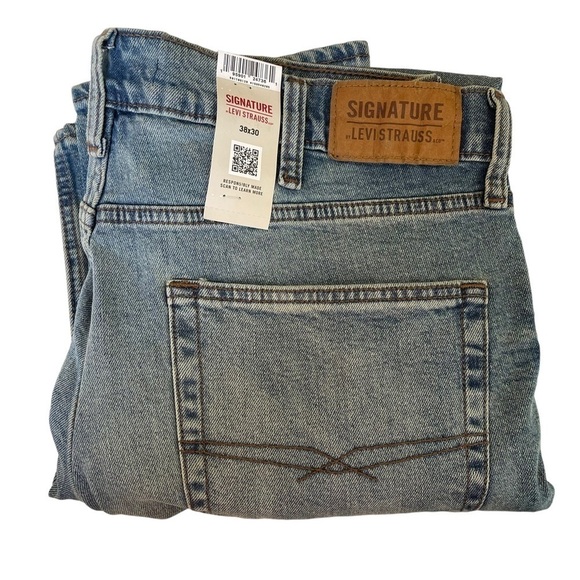 Levi Strauss & Co. Signature Men's Size 38X30 Slim flex Fit Jeans NWT - Picture 8 of 10